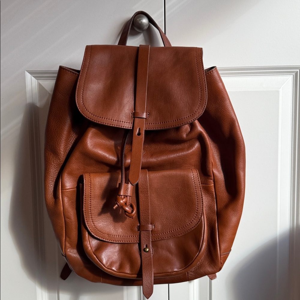 Madewell Chestnut Leather Backpack